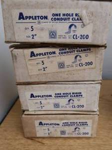 lot 282 image: CONDUIT CLAMPS