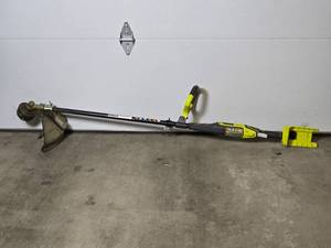 lot 41 image: Ryobi Battery Powered Weed Whip & Shear Trimmer