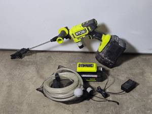 lot 42 image: Ryobi Battery Powered Pressure Washer
