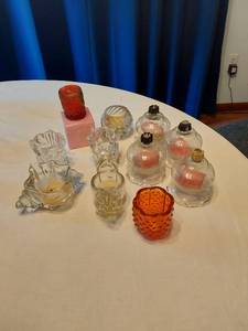 lot 103 image: Variety of Different Candleholders