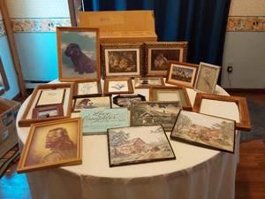 lot 107 image: Lot of Framed Artworks and Photo Frames