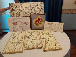 lot 108 image: Collection of Decorative Wall Art and Signs