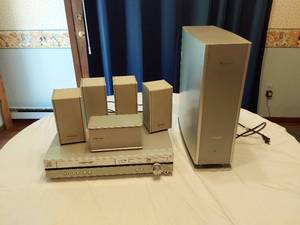 lot 158 image: Panasonic Home Theater System with DVD Player and Speakers