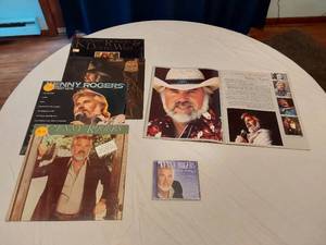 lot 189 image: Kenny Rogers Music Collection including Vinyl Records and CD