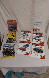 lot 256 image: Lot of 8 Automotive Magazines and Catalogs Some specific brands and models are highlighted, such as Jegs, Time Cruisers and MACs
