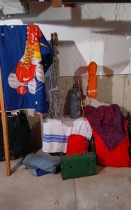 lot 260 image: Coleman Camping Equipment including Stove, Fishing Rods, and Accessories