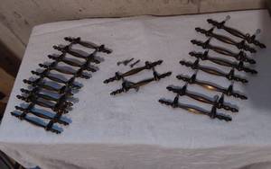 lot 268 image: Ornate Metal Cabinet Pulls and Hardware Set