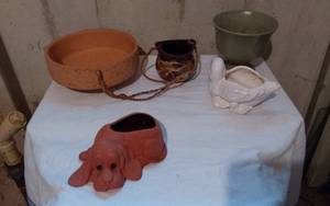 lot 288 image: Ceramic Planters and Decorative Pieces including Avon 1984 and Animal Figures