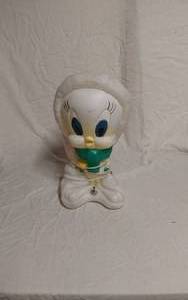 lot 306 image: Tweety Bird Blow Mold Light-Up Christmas Decoration