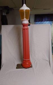lot 309 image: Vintage Lamp Blow Mold about 39 tall