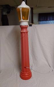 lot 310 image: Vintage Lamp Blow Mold about 39  tall