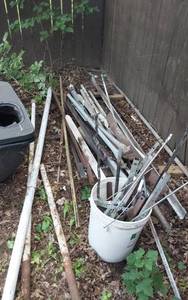 lot 421 image: Scrap Metal Lot Including Various Pipes and Metal Parts and Maybe a bagger