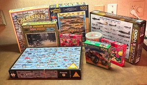 lot 101 image: Puzzles by Whitman, Brunswick, Puzzle Bug and More