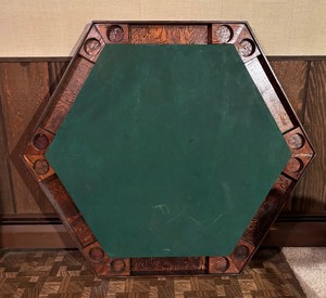 lot 110 image: Vintage Folding Poker Table  Game Table