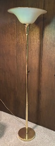 lot 111 image: Hollywood Regency Style Floor Lamp