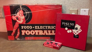 lot 143 image: Variety of Vintage Games including Foto Electronic Football, Po Keno and Checkers