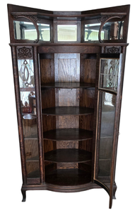 lot 1 image: Gorgeous Antique Victorian Display Cabinet