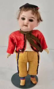lot 46 image: Antique German Armand Marseille Bisque Boy Doll