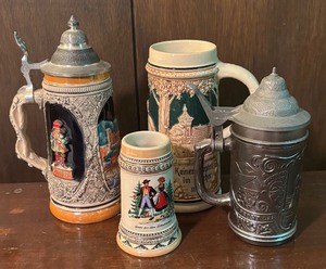 lot 166 image: Four Fine Vintage Steins