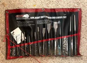 lot 202 image: Grip Heavy Duty Punch and Chisel Set