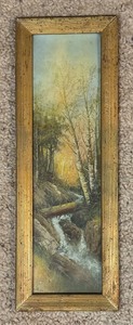 lot 219 image: Stunning Scenic Bubbling Brook Original Art