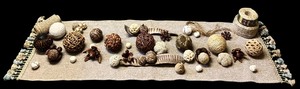 lot 89 image: Home Decor including Runner, Burlap, Vine Balls and More