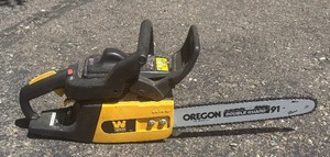 lot 239 image: Oregon Double Guard 91 Chain Saw by Wen