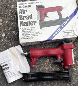 lot 302 image: Central Pneumatic Air Brad Nailer Model 42528