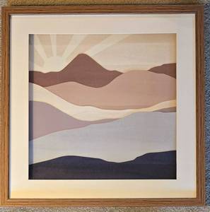 lot 252 image: Fabric Media Framed Wall Art