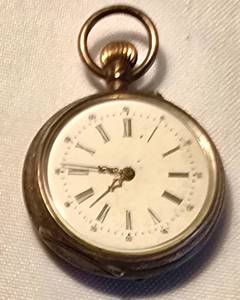 lot 267 image: Small Pre-WWII Remontoir Cylindre 10 Pocket Watch