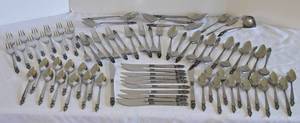 lot 317 image: Vintage Stainless Steel Flatware Set