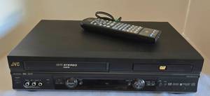 lot 258 image: JVC VHSDVD Player with Remote Control