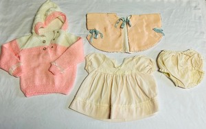 lot 76 image: Adorable Vintage Newborn Baby Clothes