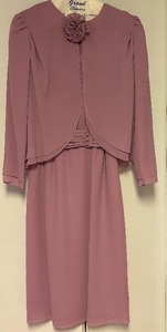 lot 124 image: Two Piece Vintage Miss Elliette Dress and Jacket Size 8