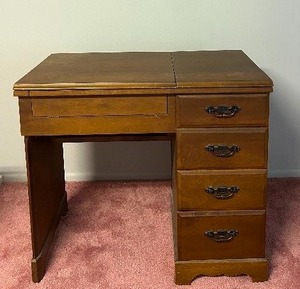 lot 68 image: Vintage Sewing Table