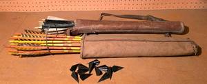 lot 353 image: Vintage Arrows & Sheaths  Points