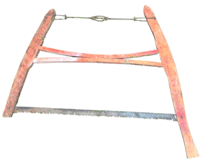 lot 366 image: Antique Wooden Buck Saw