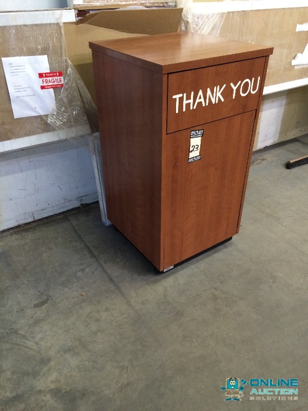 lot 23 image: Trash Cabinet
