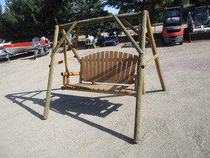 lot 3 image: Log Patio Swing
