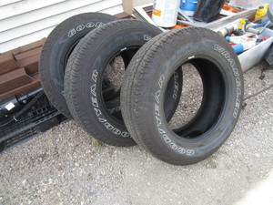 lot 14 image: (3) 26565R18 Goodyear Tires