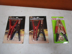 lot 125 image: Replacement Battery ChargerJumper Cable Clamps