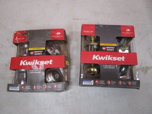 lot 237 image: (2) Door Handles & Deadbolt Kits