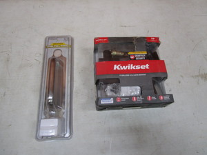 lot 242 image: Door Handle & Deadbolt Kit, Door Pull Handle
