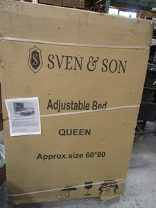 lot 256 image: Queen Size Adjustable Bed Frame