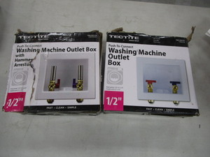 lot 291 image: Washing Machine Outlet Boxes