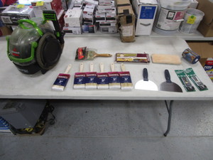 lot 335 image: Steam Cleaner & Painting Items
