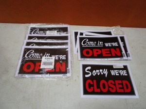 lot 402 image: (30) OpenClosed Signs