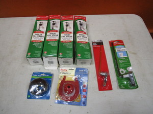lot 420 image: (4) Toilet Fill Valves, Flush Levers, Flapper