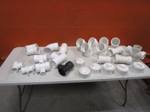 lot 430 image: Misc Large PVC Pipe Fittings