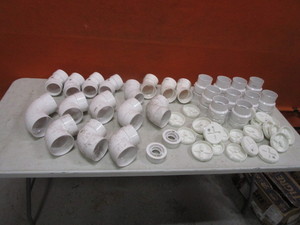 lot 431 image: Misc Large PVC Pipe Fittings